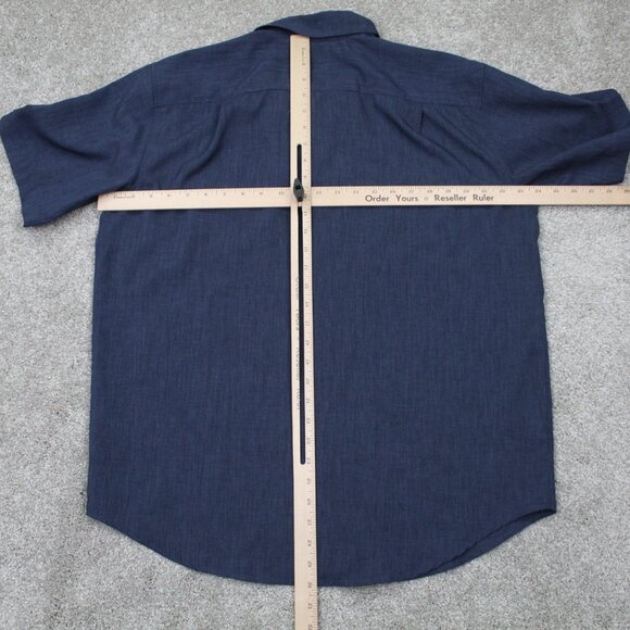 Orvis Shirt Adult Large Blue Classic Collection Quick Dry Wicking S/S Button Up - Picture 10 of 13